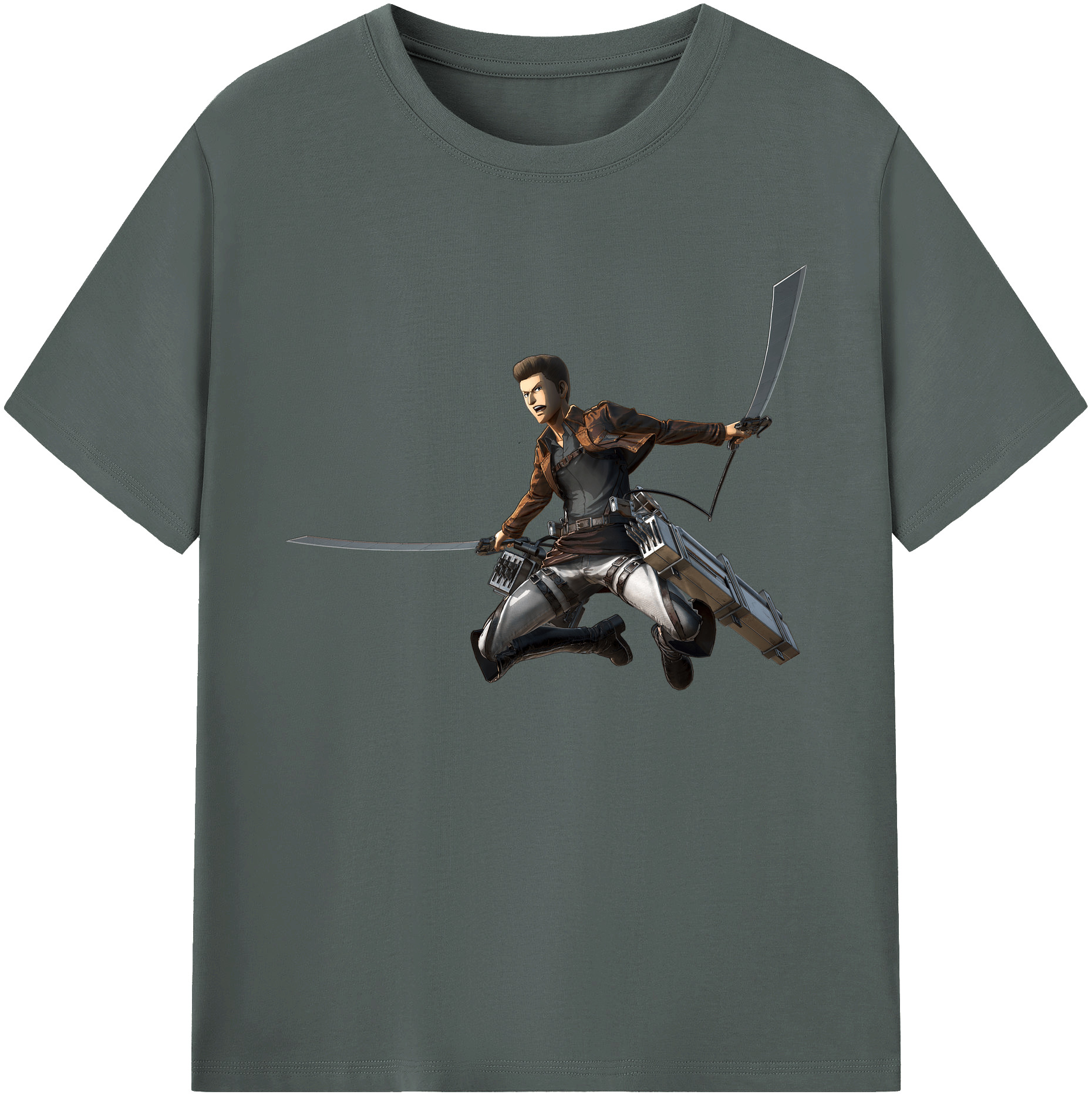（画像用） 進撃の巨人 Attack on Titan 綿100％ メンズ半袖Tシャツ｜肌触りやわらか＆通気性